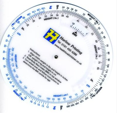 BMI Calculator Wheel