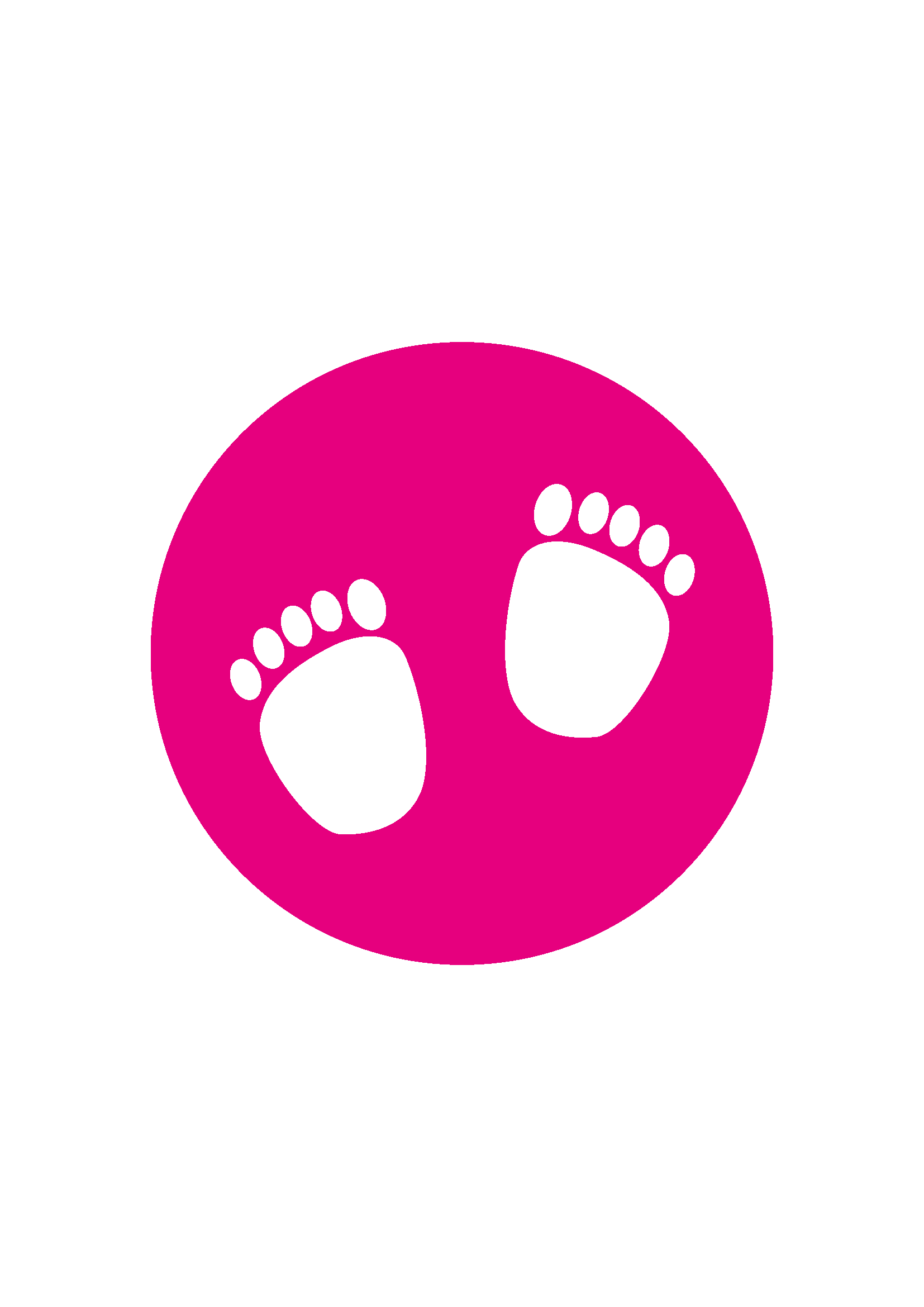 <span style="color: #db2929;">New</span> Child-friendly social distancing floor stickers - Pack of 10 <br><span style="color: #00A0DE;">Pink Paws</span>