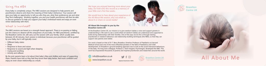 All About Me leaflet